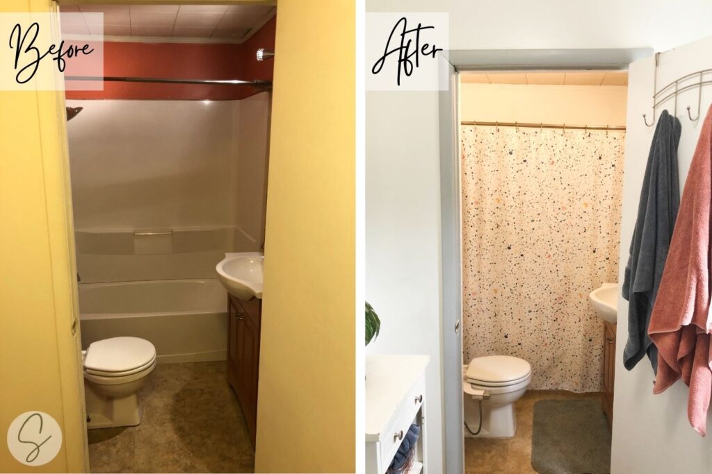 bathroom before and after